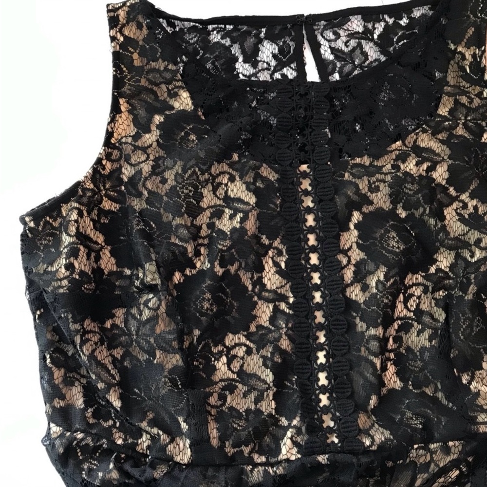 Lane Bryant Black Lace Fit and Flare Dress 18W - Picture 6 of 10